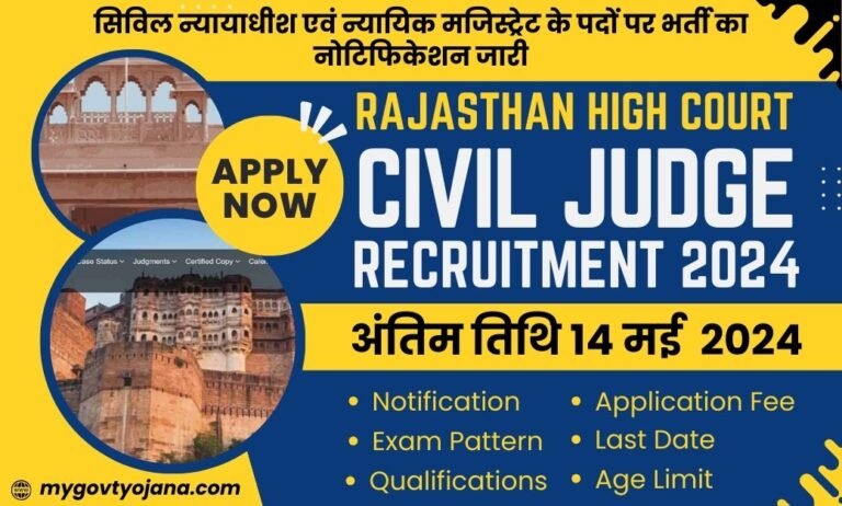 Rajasthan High Court Civil Judge Recruitment 2024